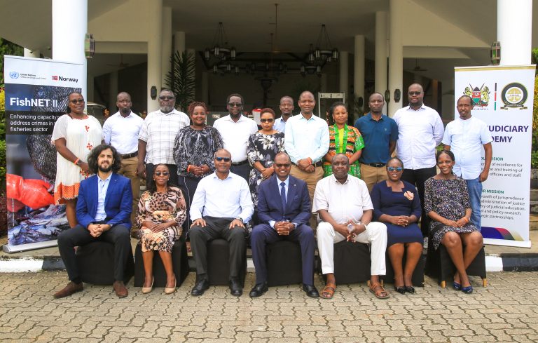 Stakeholder Sensitization on Wildlife, Forestry and Fisheries Crimes Bench book group photo
